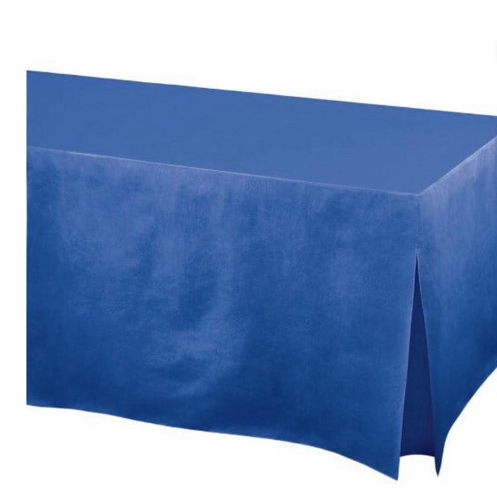 Table cover vinyl new 27"H x 31"W x 72" fitted flannel backed Amscan